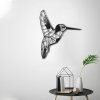 Nástěnná dekorace kov BIRD černá