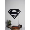 Nástěnná dekorace SUPERMAN s LED osvětlením červená