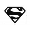 Nástěnná dekorace SUPERMAN s LED osvětlením červená