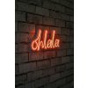 Nástěnná dekorace s LED osvětlením OH LA LA červená