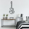 Nástěnná dekorace GUITAR kov černá