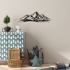 Kovová nástěnná dekorace MOUNTAIN černá