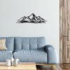 Kovová nástěnná dekorace MOUNTAIN černá