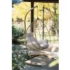 Zahradní závěsné houpací křeslo DAMLA zlaté, krémové