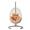 Zahradní závěsné houpací křeslo TAVUS krémové, cappuccino