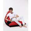 Sedací zahradní vak PYRAMID DOUBLE červený, černý