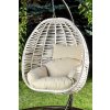 Zahradní závěsné houpací křeslo FINDIK krémové