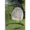 Zahradní závěsné houpací křeslo FINDIK krémové