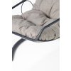 Zahradní závěsné houpací křeslo ASKILI antacit, šedé