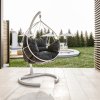 Zahradní závěsné houpací křeslo MAVERA antracit, bílé