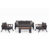 Sestava zahradního nábytku ATLAS šedá, černá