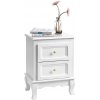 Noční stolek bílý 2 ks