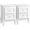 Noční stolek bílý 2 ks