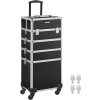 Kosmetický kufřík na kolečkách černý