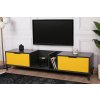 Televizní stolek IBIZA žlutý antracit