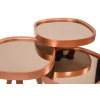 Set konferenčních stolků PIZZO měď ořech