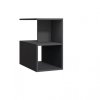 mesa auxiliar com estantes antracite larmon forme
