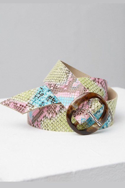 Barevný kožený pásek