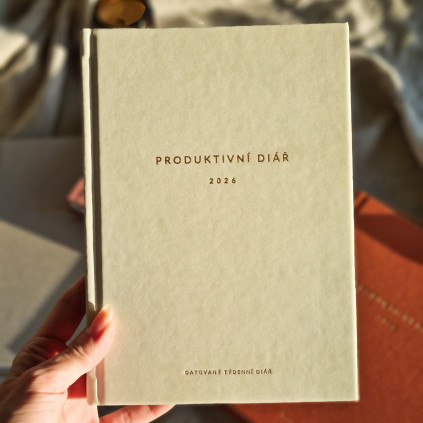 Produktivní diář 2026 (datovaný) - II.jakost (rýha na zadních deskách)
