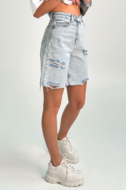Longline džínsové šórtky