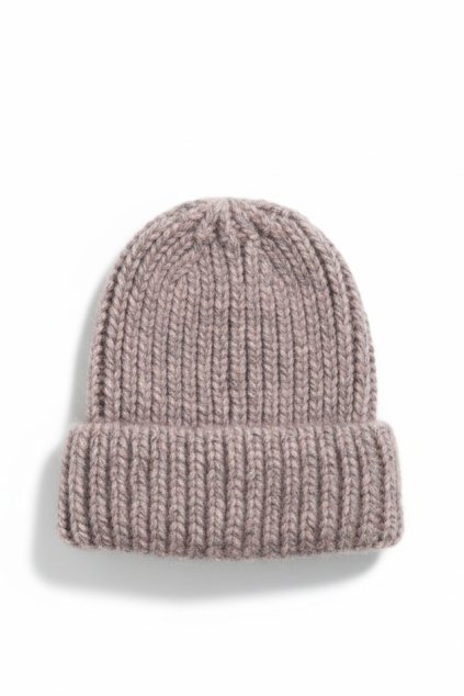 Úpletová čiapka ružová
