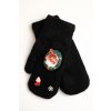 Rukavice s vianočným motívom čierne