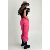 Baggy padákové nohavice cyklamenové