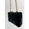 Preplietaná crossbody kabelka čierna