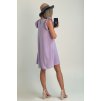Šaty s volánikmi fialové