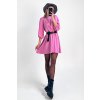 Padavé šaty ružové