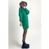 Svetrové šaty z mäkkého úpletu zelené