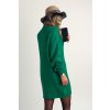 Svetrové šaty z mäkkého úpletu zelené