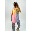 Farebné bavlnené oversize tričko
