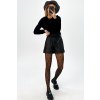 Hebký cropnutý svetrík čierny