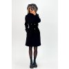 Elegantný Trench Kabát s Opaskom čierny