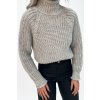 Sveter s rolákom sivý