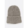Úpletová čiapka sivá