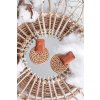 náušnice, spoločenske náušnice, pekne, štýlové náušnice, etno náušnice, slamené, drevené, kamienkové, mramorové, kvietkované, vzorované, leo, mušle 009