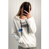 Mikina s textom biela