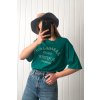 Minimalistické oversize tričko zelené