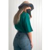Minimalistické oversize tričko zelené