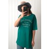Minimalistické oversize tričko zelené
