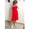 Červené midi šaty