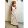 Dlhé háčkované biele šaty v boho štýle