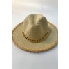 Slamený klobúk s roztrapkaním