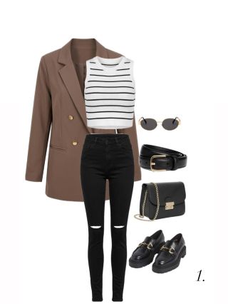 Tak ktorý 1.-5.? 🎀✨ Kódy produktov↓ 1.Outfit: Sako 13897 Top 10925 Nohavice DJ2178-1 Kabelka 482 2.Outfit: Košeľa 12860...