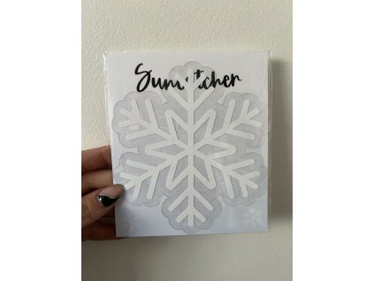 Suncatcher - Vločka bílá