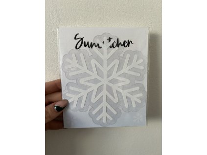 Suncatcher - Vločka stříbrná