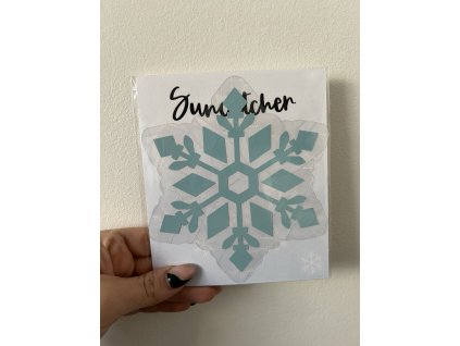 Suncatcher - Snowflake modrá