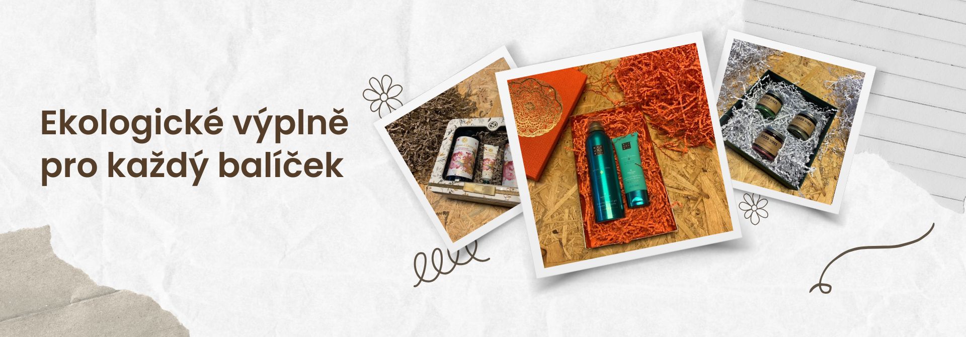 Ekologické výplně pro každý balíček